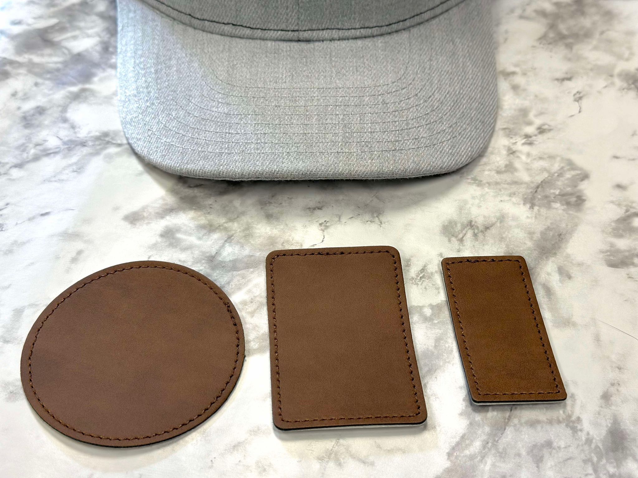 Leatherette Hat Patches